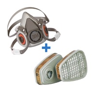 3M 6200 Respirator + 3M 6051 A1 Organic Vapor Cartridge