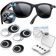 2/4/6PCS For Meta Smart Glasses Rotating Camera Cover for Ray Ban Meta Wayfarer/skyler/headliner Oak