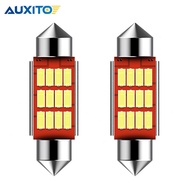 AUXITO 2PCS C5W LED Canbus Festoon 36mm Super Bright 4014 SMD Car LED License Plate Light Interior D