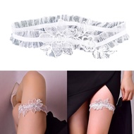 DO Adjustable Flower Lace Garter Thigh Band Elastic Bride Garter Wedding Accessory