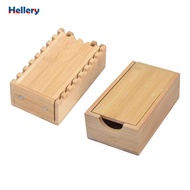 [Hellery] Dice Bamboo Dice Foldable Wooden Die Roller Castle Rolling Case Collapsible Dice Chest Spe