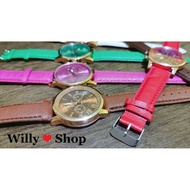 WILY# Geneva Analog Quartz Wrist Watch (damage) (no battery)（buy 1take 1) (Watch-014)