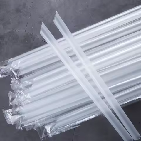 Smoothie Jumbo Straw Clear Plastic Drinking Straws For Milkshake Bubble Tea Jumbo Straws Fruit Shake