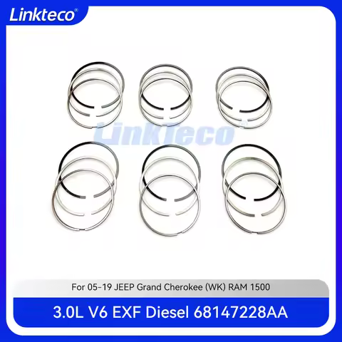 Engine part Piston ring set Fit 3.0 L V6 Diesel EXF For 05-16 3.0L JEEP Grand Cherokee wk RAM 1500 6