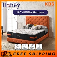 (FREE Shipping) HONEY 10'' VIENNA Natural Latex  + Coffee Charcoal Mattress  / Odor  Control / UV Pr