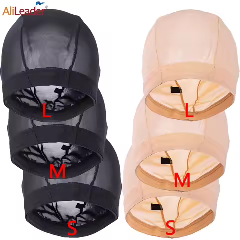 New Wig Making Mesh Cap S M L Elastic Breathable Mesh Wig Cap Professional Wig Making Supplies Hair 