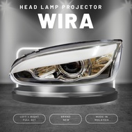 (MATERIAL KACA) PROTON WIRA SATRIA PUTRA PROJECTOR HEAD LAMP LAMPU BESAR DEPAN ( ORDER 1 = DAPAT KIR