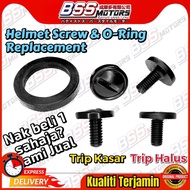 Helmet Screw & O-Ring Trip Kasar Halus XDOT G518 LASER Ranger MVSTAR MV Sport LTD Advent KHI SGV CRU