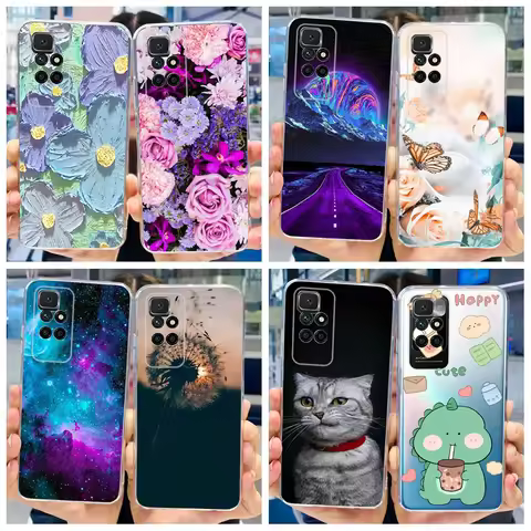 For Xiaomi Redmi 10 2022 Case Fashion Space Cartoon Soft Silicone Back Cover For Xiaomi Redmi 10 Pri