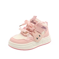 Labubu Girls Cotton Shoes 2025 New Style Winter Warm Girls Two Cotton Sports Sneakers All-Match Casu