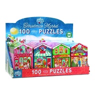 eeboo Christmas Market 100 Puzzle Assortment (8) ชุดจิ๊กซอว์ขนาดเล็กแบบ 100 ชิ้น คละแบบ ยกbox รวม 8