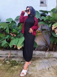 Inner Dress Cardigan Calysta One Set Sleeveless atasan baju panjang