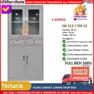 Filing Cabinet Besi Lemari Arsip Kantor 4 Pintu 2 Laci AK 12 / 112