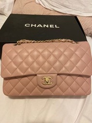 Chanel classic flap medium size pink sakura