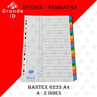 Divider BANTEX 6233 A4 Contents 21 TAB A-Z INDEX Limited FILE