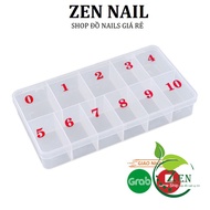 Fake nail box, 10-cell nail box - Nail box