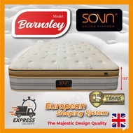 FREE DELIVERY + FREE LATEX FEEL PILLOW* SOVN BARNSLEY INDIVIDUALLY 5 ZONES POCKETED SPRING MATTRESS (HOTEL TILAM)