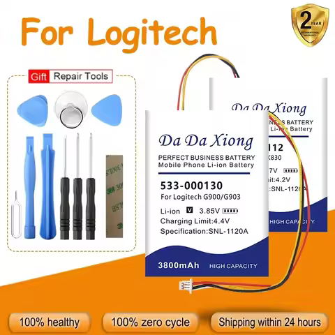 Replace Battery For Logitech Harmony Ultrathin Touch F540 T630 950 K830 G903 G930 G900 UE9000 YR0073
