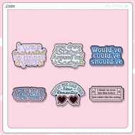 Taylor Swift Music Lyrics Pins Colorful Text Baby We Are The New Romantic Quotes Brooch Pin Lapel Ba