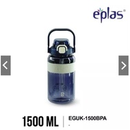 EPLAS HEAVY DUTY 1500/2000ml Grip flow Water Bottle With Straw & Handle, Botol Air, EGUK-1500BPA, EG