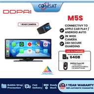 DDPAI M5S Car Stereo Dash Cam | 8.9" Touchscreen | 2K Ultra Wide Angle Recording | 24hrs Monitoring 