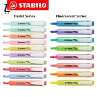 Highlighter Stabilo Swing Cool Pastel / Fluorescent Highlighter Pen & Textliner & Text Marker (18 Co