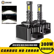 2PCS D1S D3S LED Canbus D2S D5S D1R D2R D3R LED Bulb Headlight 300W 6500K 600000LM Plug and Play Aut
