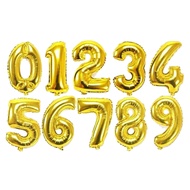Gold Number Foil Balloon (0~9)