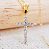 [ 📌พร้อมส่ง ] จี้เพชรแท้ 💎 ทองคำแท้9K (ทอง37.5%) เพชรแท้น้ำ100 เบลเยี่ยมคัต [9KPP652]