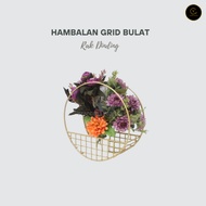 Yen Wall Flower Holder Grid Shelf Wall Shelf