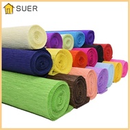 SUER Crepe Paper, DIY Thickened wrinkled paper Flower Wrapping Bouquet Paper,  Production material paper Handmade flowers Packing Material
