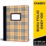 OKEY Hardcover Cash Book 3 columns Folio size contains 100 sheets
