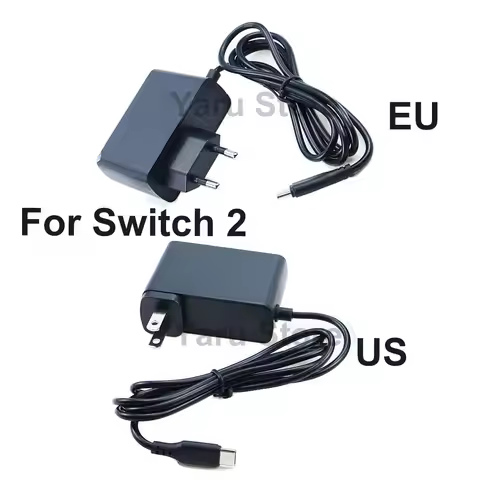 Yaru EU /US Plug Wall Travel Home Charge 5V 2.4A AC Adapter Charger For Nintend Switch NS Game Conso