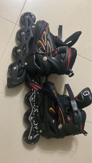 黑色直排輪滑冰鞋roller skates