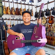 UNGU LOKAL Purple Guitar Original Athena Guitar Purple Lava Model Original Local Guitar Free Guitar 