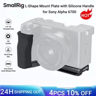 SmallRig A6700 L-Shape Mount Plate with Silicone Handle for Sony Alpha 6700 w Arca-Swiss Quick Relea