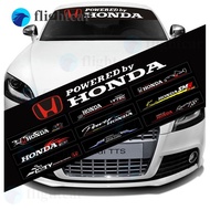 (FT)130x21cm Modified Mugen Power JS Racing Reflective Vinyl Car Front Rear Windshield Sticker for H