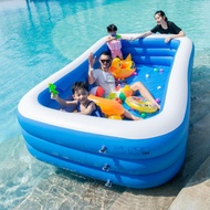 Hồ bơi phao cho bé 3 tầng loại 3M8 đáy 2 lớp chống trượt An toàn - Bảo hành uy tín