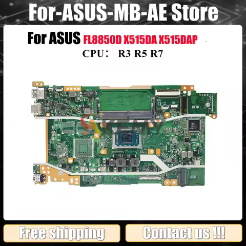 X415DA Laptop Motherboard For ASUS VivoBook X515DA FL8850D X515DAP X415D Notebook Mainboard With R3 