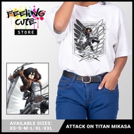 Attack On Titan Trendy Graphic Tees Attack on Titan Mikasa Kids to Adults Unisex