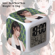 IU Cartoon Pattern Student Children Night Light Bedside Clock