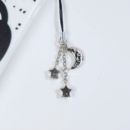 UNGU GANTUNGAN HP Bee Studios | Cosmic Phone Charm 田 Hanger Aesthetic Star Moonhp Simple Silver Moon