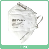 1 Unit 3M 9502V+ Headband Particulate Respirator P2 KN95 Pesticide Protective Face Mask Keselamatan 