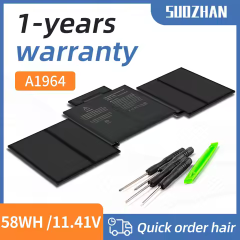SUOZHAN A1964 Laptop Battery for Apple MacBook Pro A1989 13" (2018/2019) A2251 (2020) EMC3214 EMC335