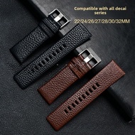 22mm 24mm 26mm 27mm 28mm 30mm 32mm Large Dial Watch Strap for Diesel Top Layer Leather Bracelet DZ73