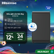 |SP MỚI 2025| Máy giặt Hisense 8kg WT80F30 Giặt AI thông minh Bảo hành 2 năm Giao hàng toàn quốc