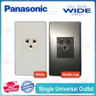 ✳▲♨Panasonic Single Universal Outlet With Grounding 1-Gang