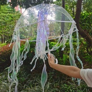 Children Lighthouse Jellyfish Luminous Transparent Lighted Jellyfish Umbrella Model Catwalk Comic Ex