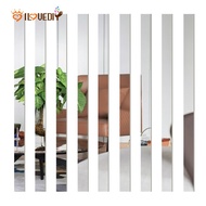 [Hot]10Pcs Pack Waist Line Strip Acrylic Mirror Wall Stickers 3D Mirror Wall Art Bathroom Decorative Wall Murals Wall Decal Stickers Used for Living Room Bedroom Wall Decorations