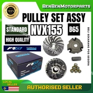 YAMAHA NVX155 FRONT PULLEY SET ASSY + FAN + ROLLER STANDARD NVX PULLEY DEPAN FRG ORIGINAL